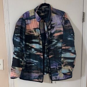 Torrid Multicolor Happy Camper Jacket Lightweight Jacket Size 1